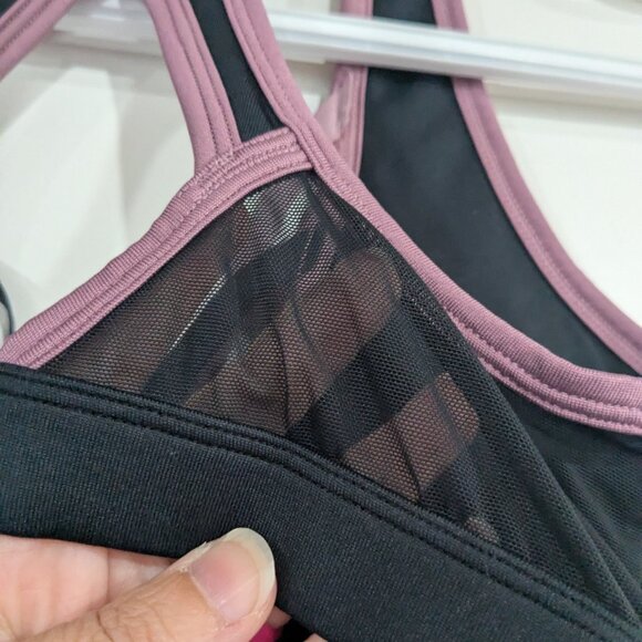 La Senza Sports Bra Mauve Black Size Large - Picture 5 of 5